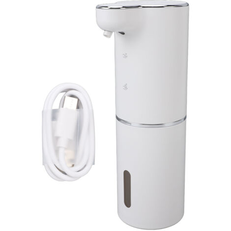 Dispensador automático de jabón en espuma recargable sin contacto de 300 ml para cocina y baño, plástico ABS, sin contacto, sistema inteligente de ahorro de agua, caudal ajustable.