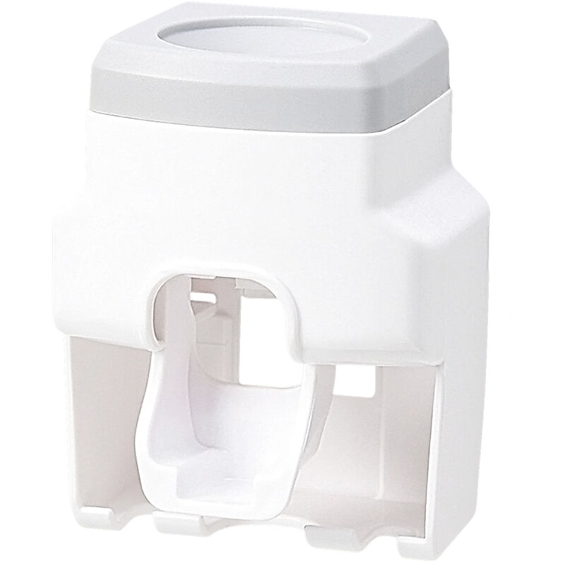 

Happyshopping - Dispensador automatico de pasta de dientes con 2 ranuras para portacepillos de dientes Juego de exprimidor de pasta de dientes