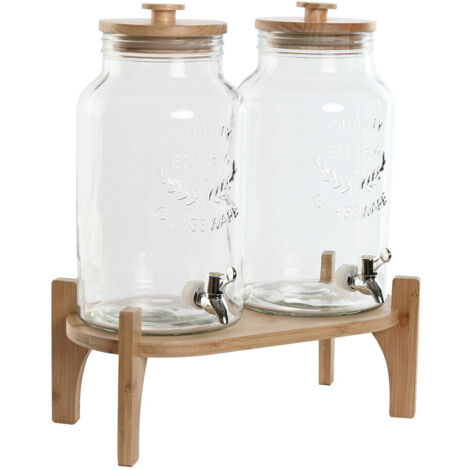 Dispensador Bebidas Set 2 Cristal 37X25X46 5,5L