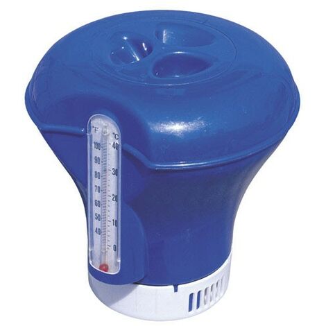 Dispensador cloro flotante ajustable con termómetro (Ø 18,5 cm.)