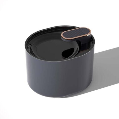 Dispensador de agua automático eléctrico inteligente KZQ para mascotas, silencioso, con gran capacidad de 3 l/101 oz para gatos y perros pequeños (azul oscuro, fuente de agua)