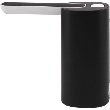 Dispensador de agua con bomba, ampliamente utilizado, plegable, fácil de instalar, dispensador de bomba eléctrica ajustable, adecuado para el hogar (negro)