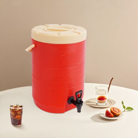 Dispensador de bebidas aislado comercial de acero inoxidable, contenedor de bebidas aislado con pico, dispensador de bebidas frías y calientes para fiestas US USA NUEVO