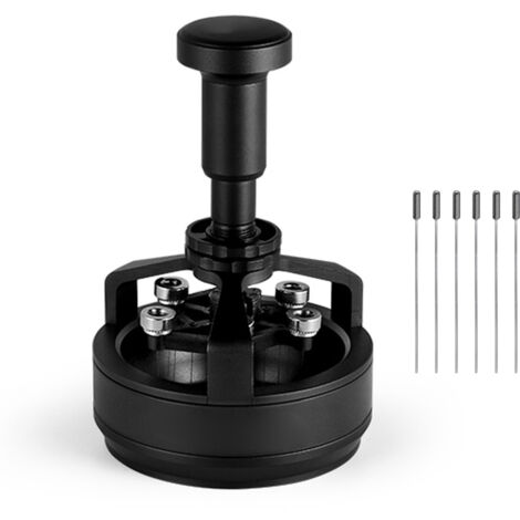 Dispensador de café MHW-3BOMBER de 58 mm con dosificador WDT: 14 agujas de 0,25 mm, profundidad ajustable, base magnética y 6 agujas de repuesto.