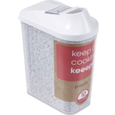 Dispensador de cereales keeeper plastico blanco 1 litro