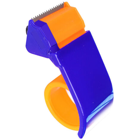 Dispensador de cinta adhesiva para paquetes – Cortador ancho y ajustable – Manejo sencillo – Caja de 110 g – Plástico resistente – Máx. 4,8 cm
