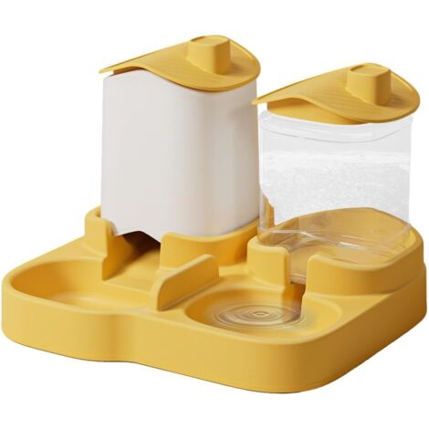 Dispensador de comida para gatos - Bebedero antiderrame Comedero de sobremesa para mascotas, fabricado en ABS y PP