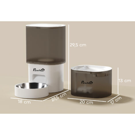 Dispensador de Comida para Gatos y Perros de 3L con Control de App 1-10 Comidas al Día Filtros Luz LED con Cable o Pilas