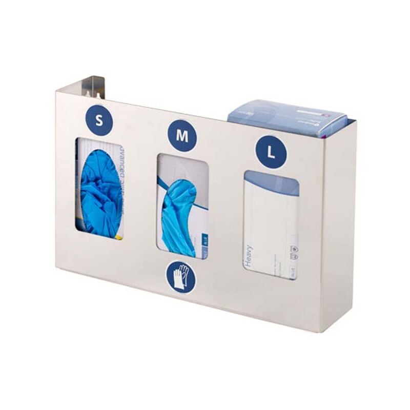 

Dispensador de guantes acero inox 3 cajas