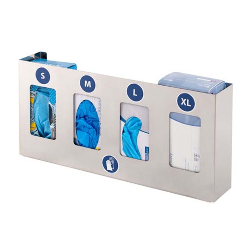 

Dispensador de guantes acero inox 4 cajas
