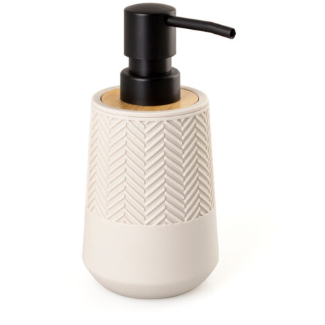 Dispensador de jab贸n 250 ml AWD INTERIOR 1970 Hermosa beige negro bamb煤
