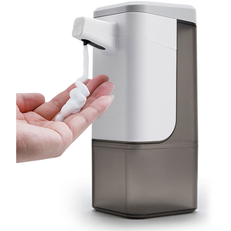 

Dispensador de jabon automatico, 600 ml, dispensador de jabon sin contacto con sensor de movimiento infrarrojo,Blanco, tipo 1