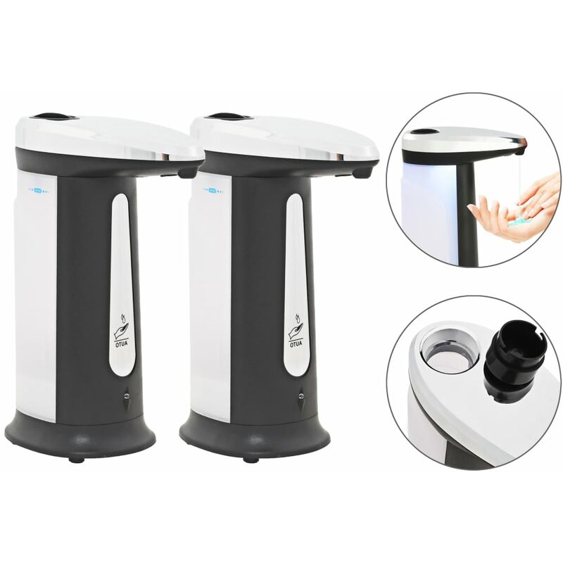 

Youthup - Dispensador de jabón automático con sensor y sonido 2 uds 800ml - Negro