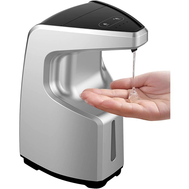 

Dispensador de jabón automático, dispensador de jabón en espuma de 450 ml con sensor de movimiento por infrarrojos, dispensador de jabón para