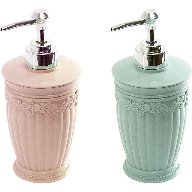

Dispensador de jabón vacío recargable de 2 piezas, botella de bomba de plástico para loción líquida, desinfectante, champú, dispensador de gel de