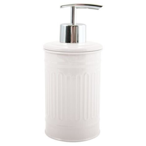 Dispensador de jabón Acero HABANA Blanco MSV