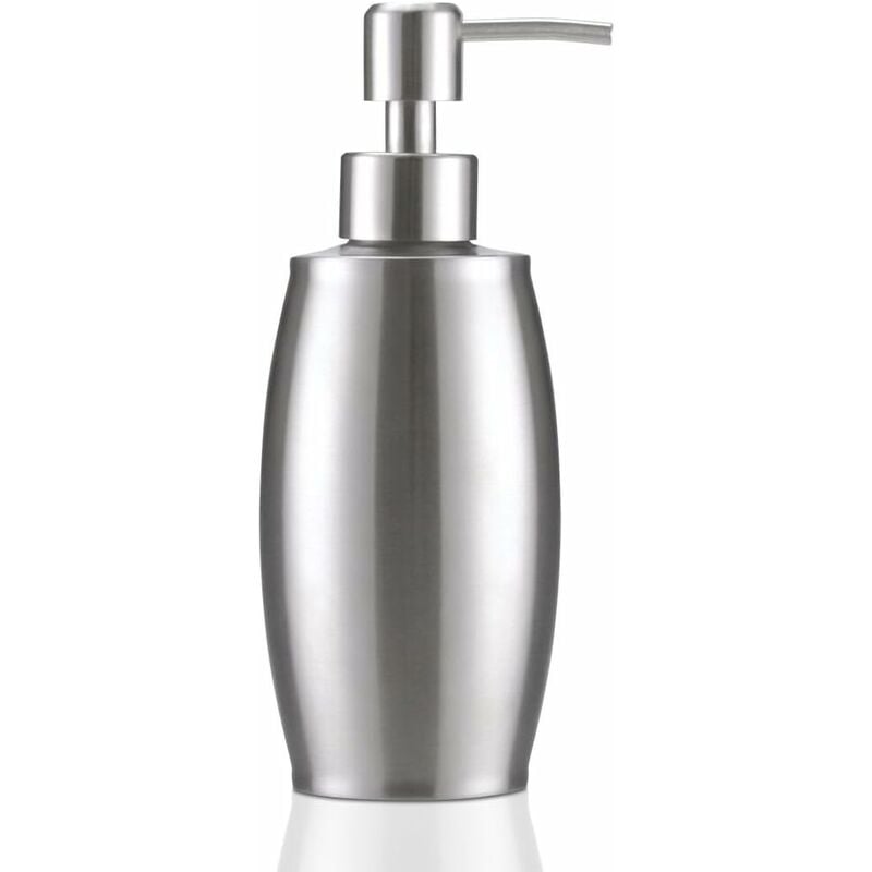 

Dispensador de jabón, acero inoxidable 350 ml Dispensador de jabón líquido, baño Dispensador de loción de jabón líquido para fregadero de cocina