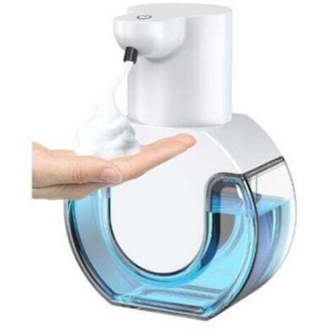 Dispensador de jabón automático, 4 niveles ajustables, 430 ml, recargable por USB, para pared, dispensador de jabón de espuma eléctrico para baño, cocina, oficina y escuela.