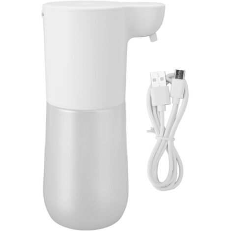 Dispensador de jabón automático, sin contacto y recargable con control de volumen ajustable para baño, cocina y desinfección.