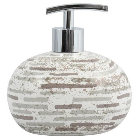Dispensador de jabón Cerámica BRIQUE Beige MSV