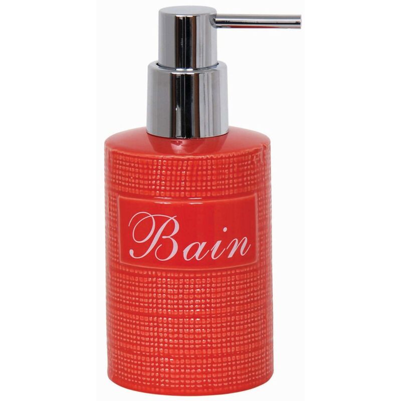 

Dispensador de jabón cerámica DINAN, Color Rosa . - MSV