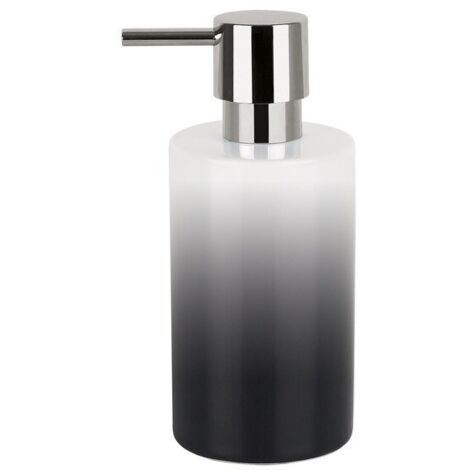 Dispensador de jabón Cerámica TUBE GRADIENT Negro Spirella