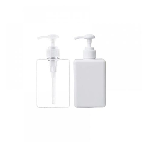 Dispensador de jabón de 280 ml, juego de 2 botellas de plástico vacías con bomba para cocina y baño