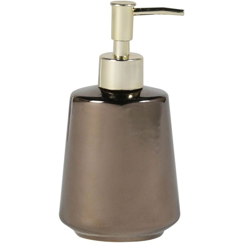 

Dispensador de jabón de 305ml efecto bronce hecho en porcelana