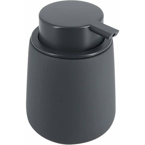 Dispensador de jabón de cerámica para baño, dispensador de loción de fácil llenado, champú recargable y
