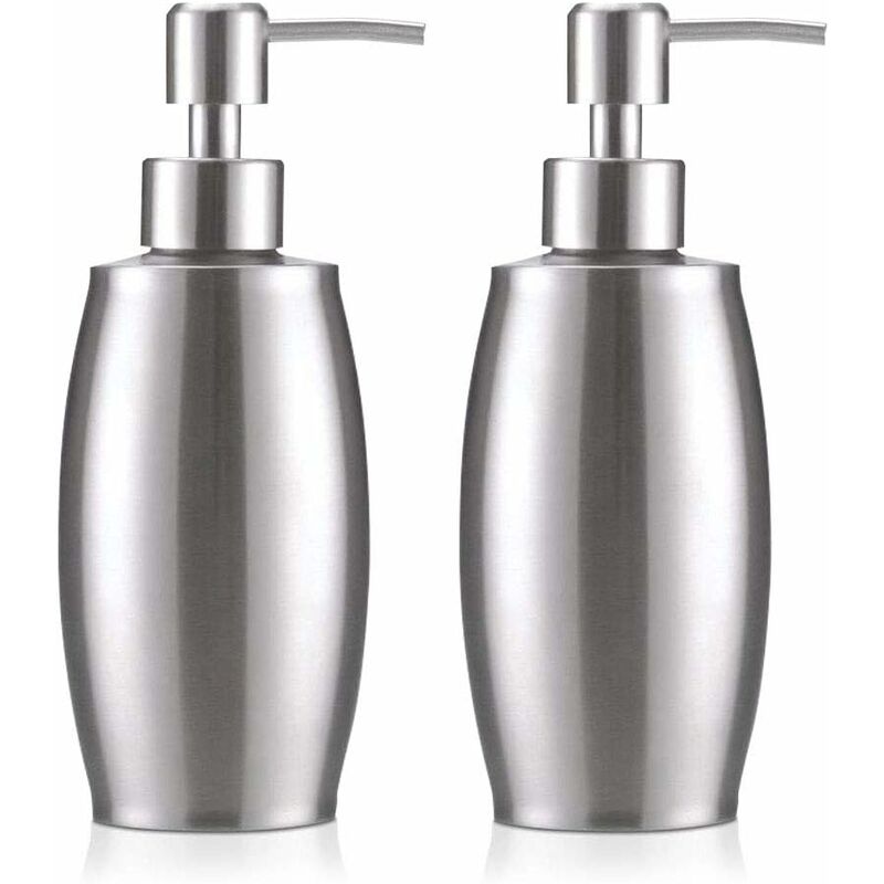 

Dispensador de jabón, dispensador de jabón líquido de acero inoxidable de 350 ml, dispensador de loción de jabón líquido para baño, dispensador de