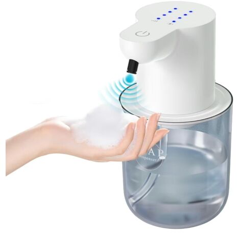 1 Juego De Dispensador De Jabón, Ajustable, Recargable Por USB, Dispensador De Jabón Espumoso Sin Contacto, Para Baño Y Cocina Compra Barata En