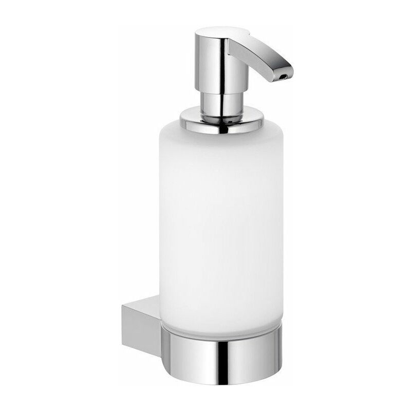 

Dispensador de jabón en espuma PLAN completo con soporte y bomba aluminio anodizado plateado KEUCO