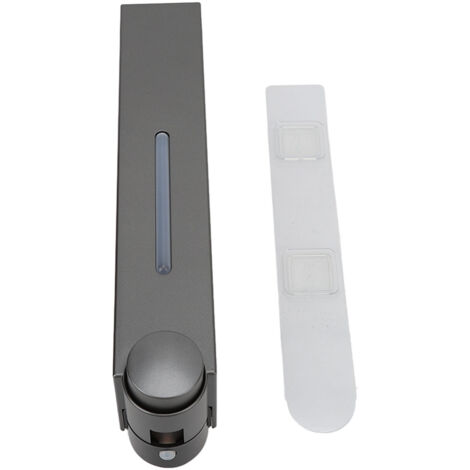 Dispensador de jabón líquido de pared, versión adhesiva, plástico gris 6028, 1 unidad