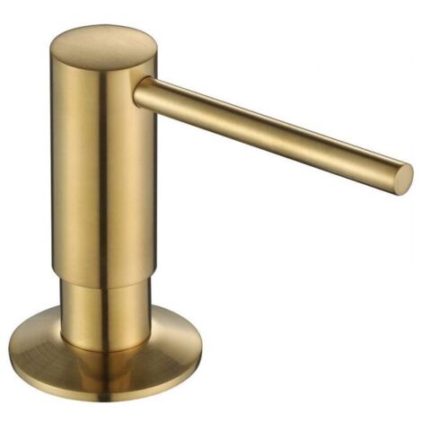 Dispensador de jabón líquido (dorado), botella de 500 ml, accesorios de cocina