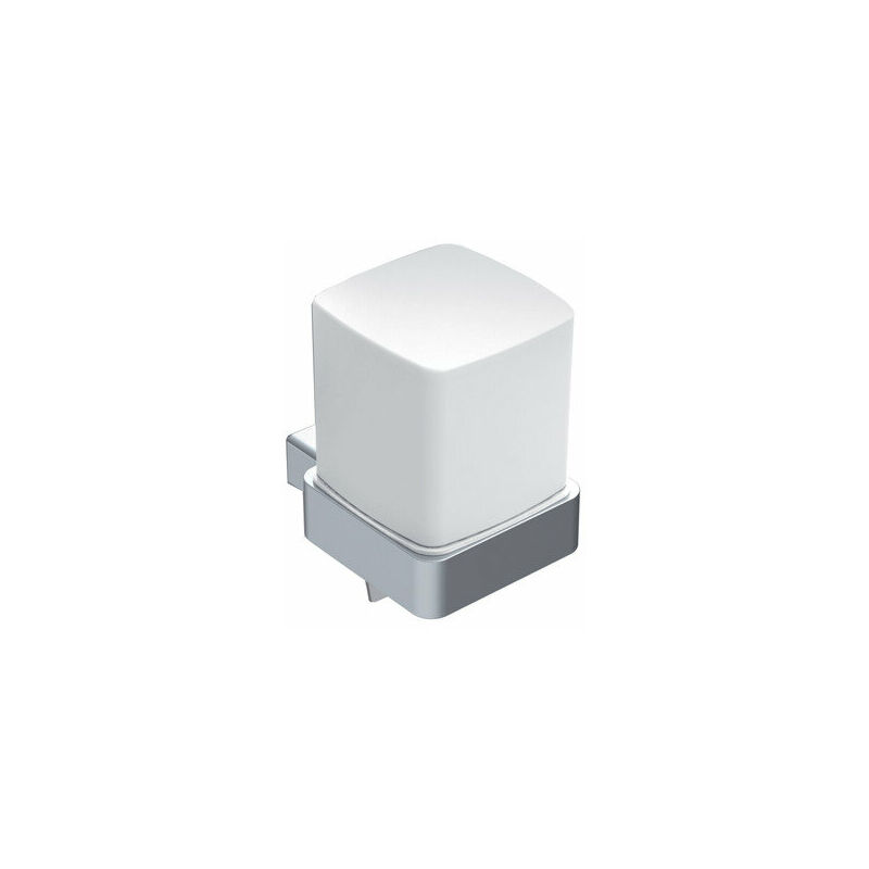 

Dispensador de jabón líquido Emco loft, de pared, con vaso, cristal satinado, color: cromado - 052100103
