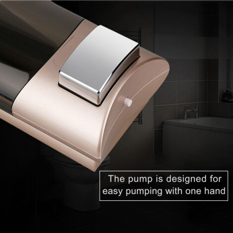Dispensador de jabón líquido mural CHUANGDIAN, un solo recipiente, manual, champú, gel de ducha, 500 ml, ABS/PC, transparente, cerradura con llave