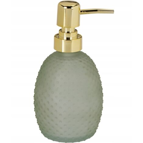 Dispensador de jabón líquido para baño cristal mix de colores 350ml 1ud.
