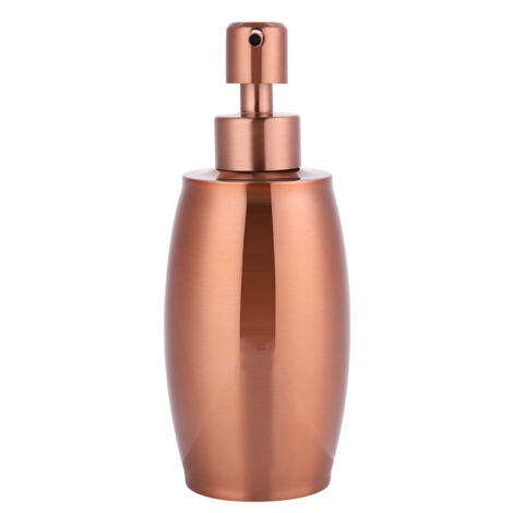 Dispensador de jabón/loción de acero inoxidable 304, rosa, 350 ml, bomba manual para baño, hogar, hotel – 1 unidad