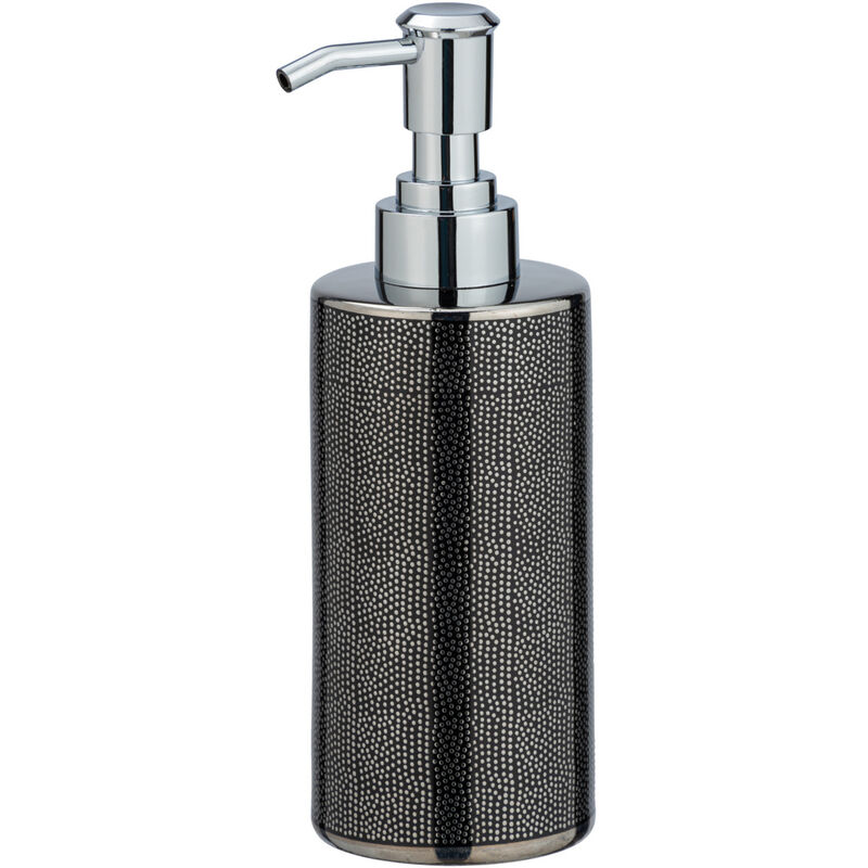 

WENKO Dispensador de jabón líquido dosificador baño cocina Nuria plata 300 ml
