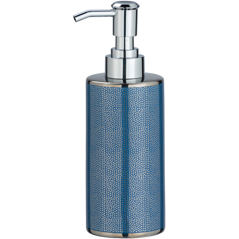 

WENKO Dispensador de jabón líquido dosificador baño cocina Nuria plata 300 ml