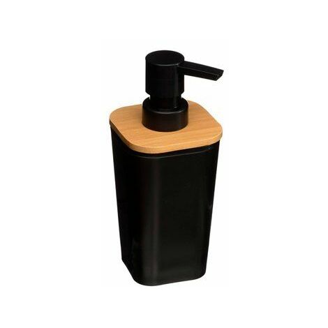 5FIVE E3/01844 Dispensador Jabon Baño Bambu-Negro Colección 'Natureo'