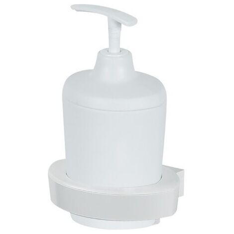Dispensador de jabón para fijar ABS y PP LIMÓN Blanco Spirella