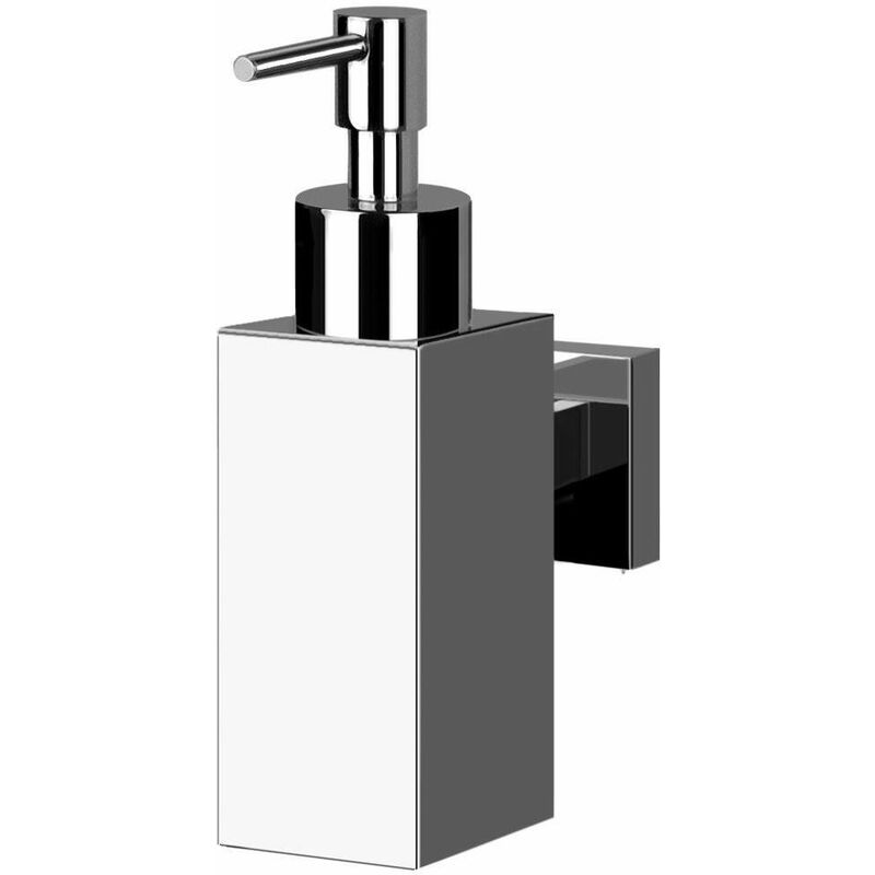 

Dispensador de jabón líquido con instalación mural Pollini Acqua Design Cube P1024M | Cromo