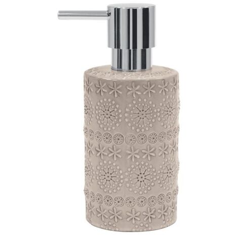 Dispensador de jabón Porcelana RELIEF Beige Spirella