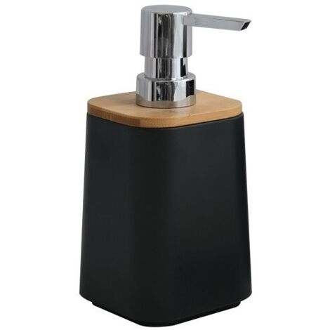 Dispensador de jabón PS & Bamboo KAMLA Negro MSV