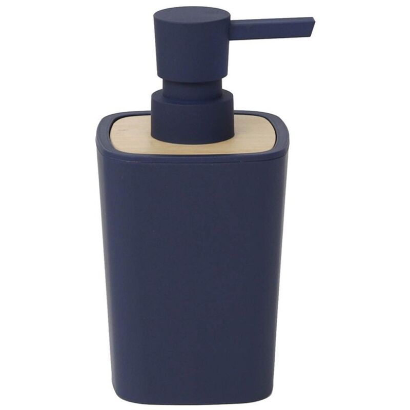 

Dispensador de jabón Rubber de 380ml hecho en abs y bambu azul