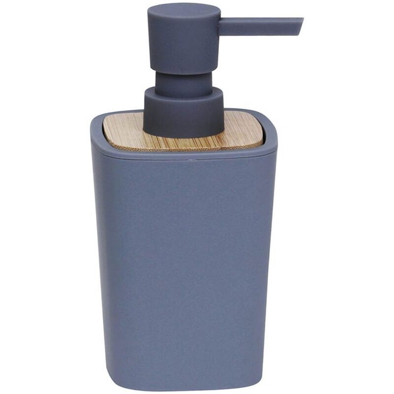 

Dispensador de jabón Rubber de 380ml hecho en abs y bambu gris