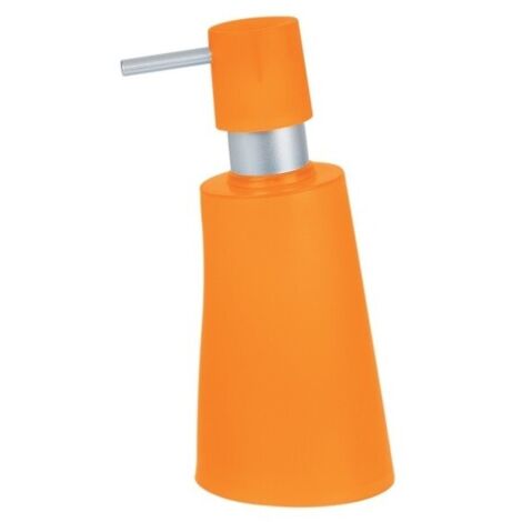 Dispensador de jabón Spirella colección  MOVE color naranja efecto helado