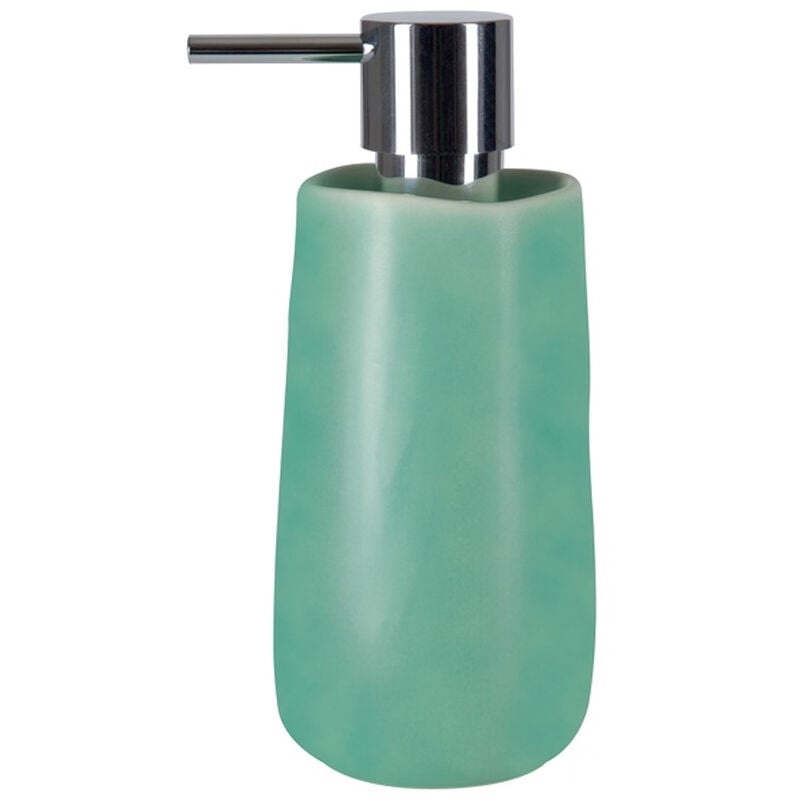 

Dispensador de jabón Spirella "Sina" de gres en color verde Ø7,5 x 17 cm