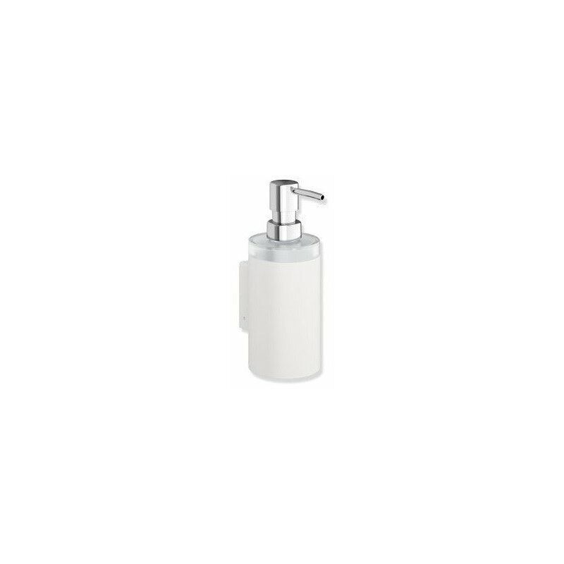 

Dispensador de jabón SYSTEM 900 Soporte de parada. Vaso de cristal Spender blanco mate profundo